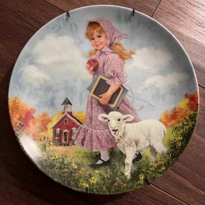Reco Mary Had a Little Lamb Collectors Plate From The Mother Goose Series 
-